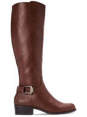 Alfani Women's Over-the-Knee Brown Buckle Riding Boots